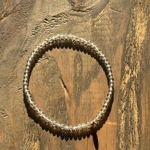 Elegant Clear Beaded Ankle Bracelet